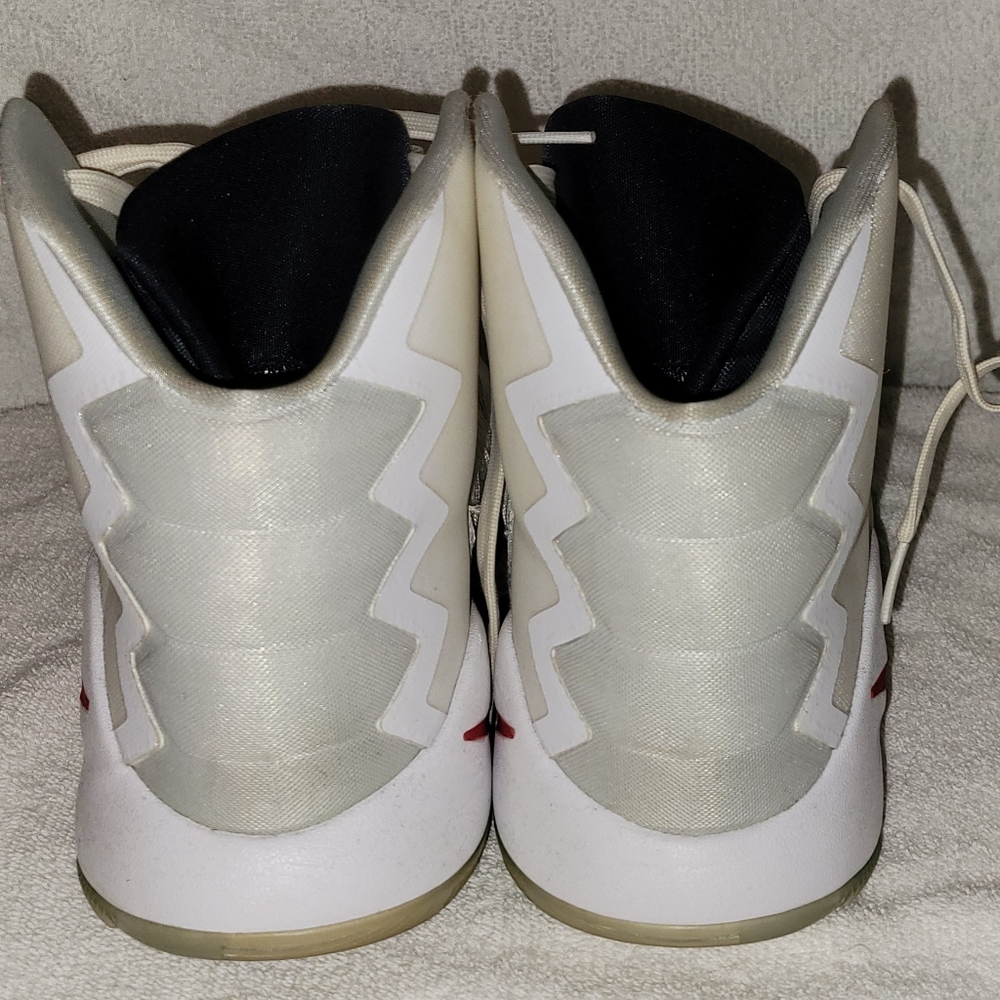 NIKE Women's size 9.5 white/red high top Basketball Shoes - Picture 9 of 15